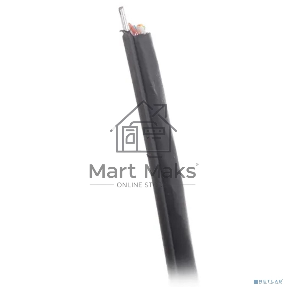 Кабель SkyNet Premium UTP outdoor 4x2x0,51 на тросу, медный, FLUKE TEST, кат.5e, однож., 305 м, на катушке, черный
