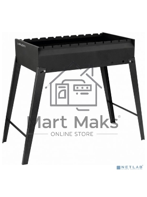 Мангал сварной, 605х375х138/640 мм, сталь 2 мм, Camping Palisad