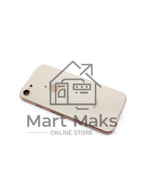 Задняя крышка (корпус) в сборе с рамкой для Apple iPhone 8 золотая