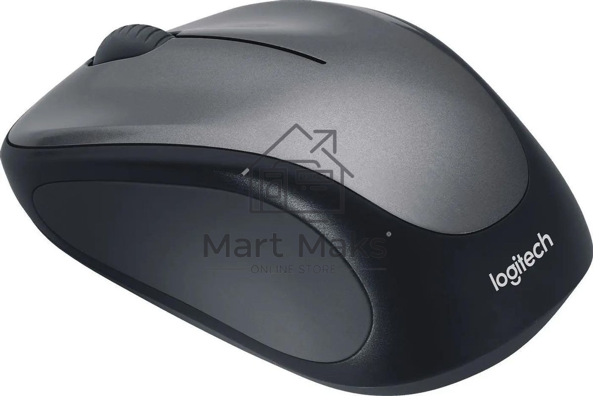 Мышь беспроводная Logitech M235 серый/черный, 1000 dpi, радиоканал, USB, кнопки - 3