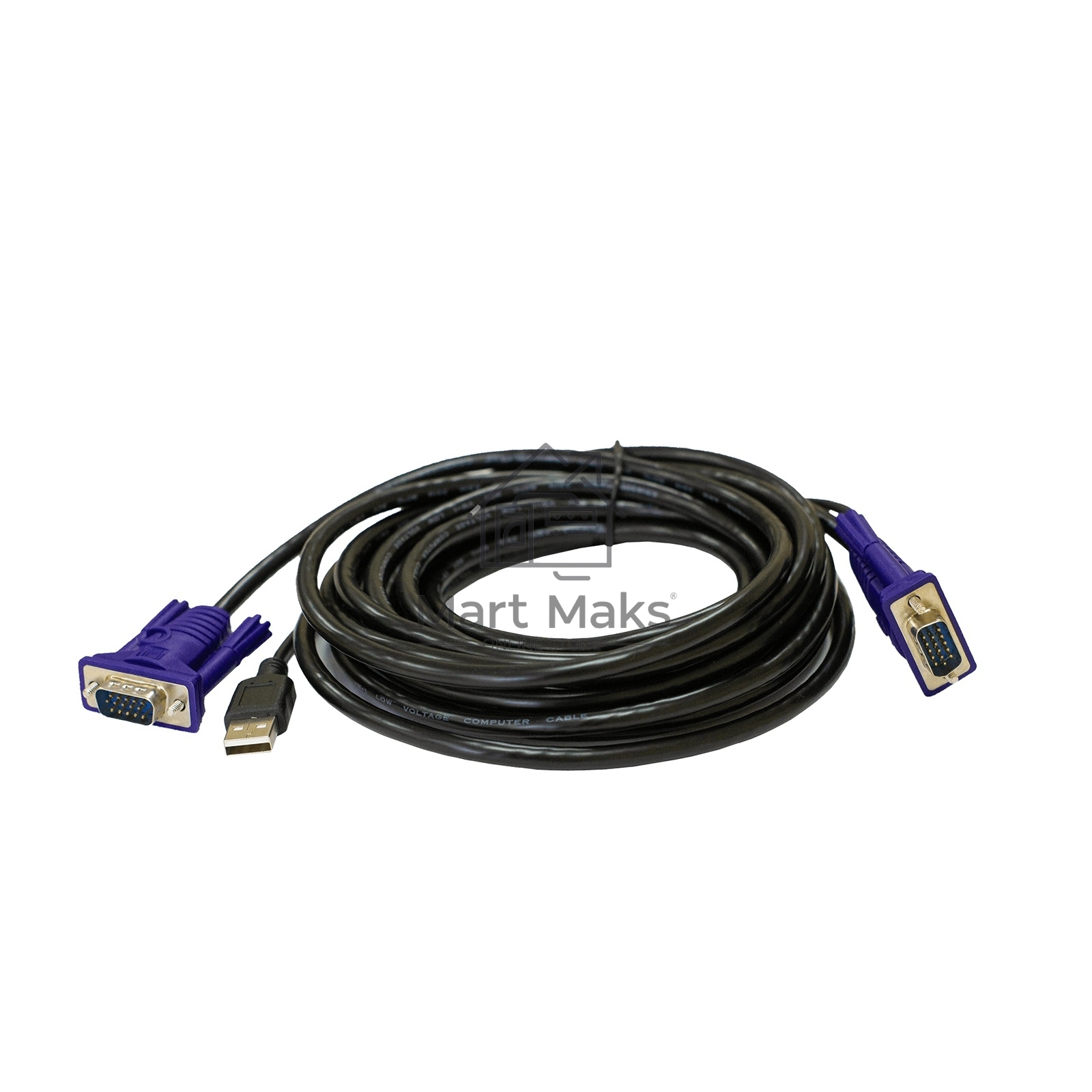 Кабель KVM ORIGO OKVMCU5/A1A с разъемами VGA и USB, 5 м