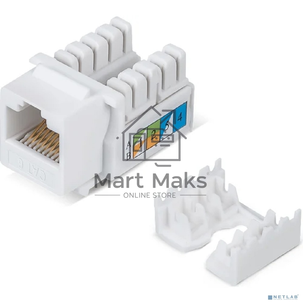 Модуль универсальный Cabeus, keystone, 1хRJ45, Toolless, кат. 6, неэкр., белый