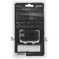 Фонарь налобный Gauss GFL405 черный 3Вт лам.:светодиодный (GF405)