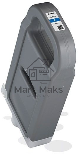 Картридж струйный Canon PFI-710 C 2355C001 голубой (700 мл) для Canon TX-2000/TX-3000/TX-4000