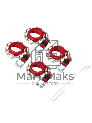 Цепи (браслеты) противоскольжения Rexant для кроссоверов, однорядные, к-т 4 шт.