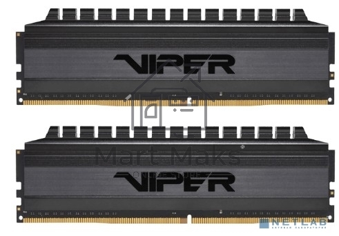 Оперативная память DDR 4 DIMM 8Gb (4GBx2) PC25600, 3200Mhz, Patriot BLACKOUT Kit (PVB48G320C6K) (retail)