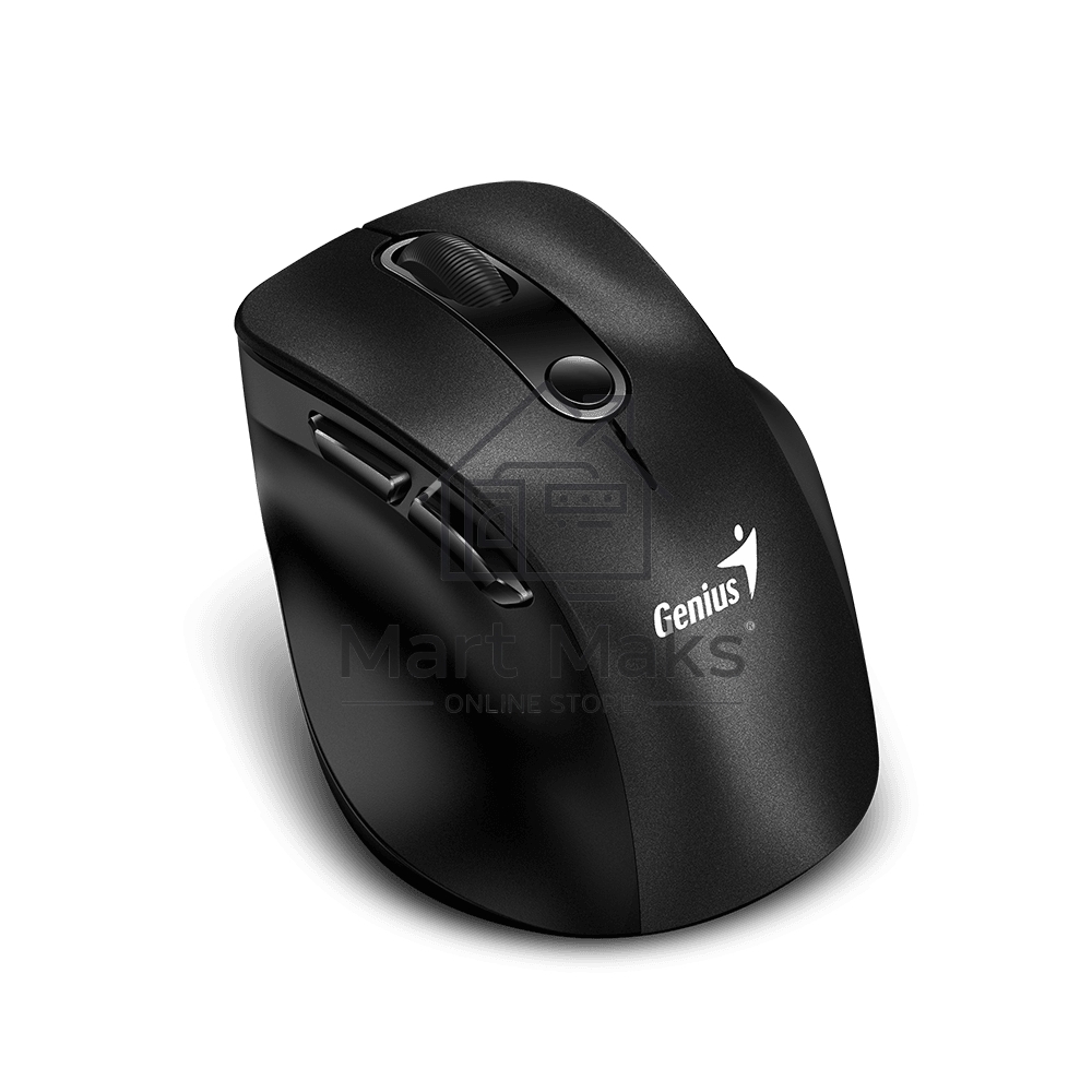 Мышь беспроводная Genius Ergo 9000S черный, 2400 dpi, радиоканал, Bluetooth, USB, кнопки - 6