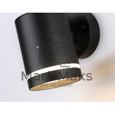 Светильник Ambrella light ST3327 BK черный IP54 GX53 max 15W 110*85*125