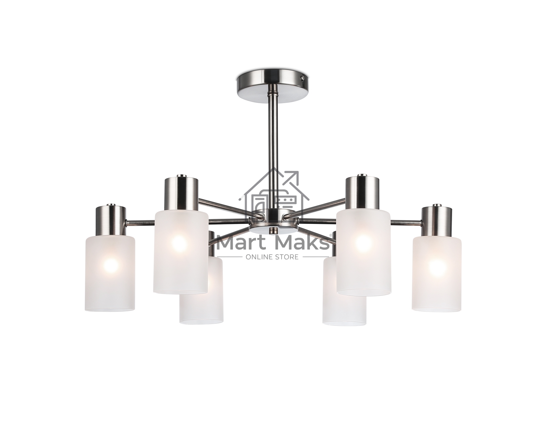 Светильник Ambrella light TR9572/6 SN сатин E14*6 max 40W 620*620*385