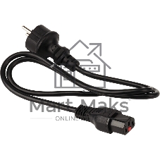 Шнур питания Lanmaster LAN-PP13L/SH-1.5-BK C13-Schuko проводник.:3x0.75мм2 1.5м 220В 10А черный