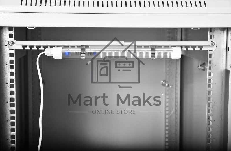 Панель осветительная Rem, с кронштейном серого цвета, 1U, 40х484х35 мм (ВхШхГ), 230V, 19