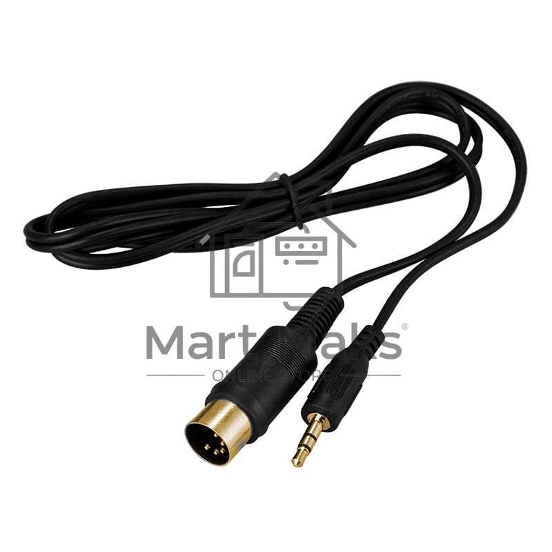 Шнур Rexant DIN 5 Pin - Stereo 3,5 мм, длина 1,5 метра (GOLD)