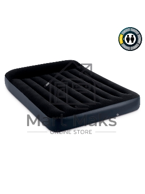 Надувной матрас 64142, Intex, 137х191х25см с подголовником, до 272кг, уп.3
