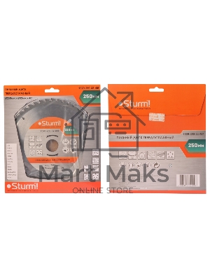 Диск Пильный Sturm! 9020-250-32-48T, размер 250х32x48 зубьев С ПЕРЕХОД. КОЛЬЦОМ НА 30мм Диск Пильный Sturm! 9020-250-32-48T, размер 250х32x48 зубьев С ПЕРЕХОД. КОЛЬЦОМ НА 30мм