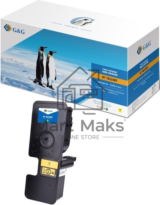Картридж лазерный G&G GG-TK5240Y желтый (3000стр.) для Kyocera ECOSYS P5026cdn/P5026cdw;ECOSYS M5526cdn/M5526cdw