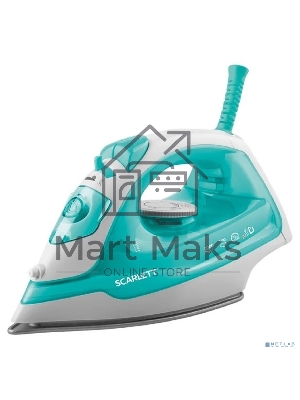 Утюг Scarlett SC-SI30P11 (мятный) Мощность, Вт: 2000; Световой индикатор работы: Да; Регулируемый пар до г/мин: 40; Паровой удар до г/мин: 120; Резервуар для воды, мл: 180; Функция разбрызгивания воды: Да; Терморегулятор: Да; Вертикальное отпаривание: Да;