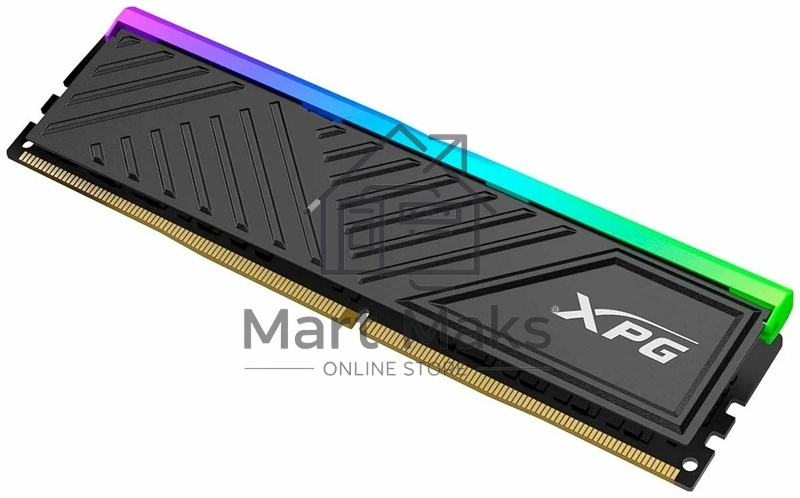 Оперативная память XPG Gammix D35, DDR4, 8GB (1x8GB), 3600MHz, CL18, DIMM, с радиатором, черный