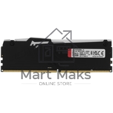 Оперативная память Kingston Fury Beast, DDR5, 16GB (1x16GB), 5200MHz, CL40, DIMM, с радиаторами, RGB, черный