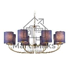 Люстра Ambrella light LH71273/8 BS/DB латунь/темно синий E14/8 max 40W D820*840