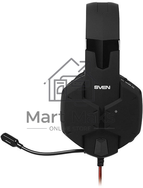 Игровые стереонаушники с микрофоном SVEN AP-G988MV, черный-красный Игровые стереонаушники с микрофоном SVEN AP-G988MV, черный-красный