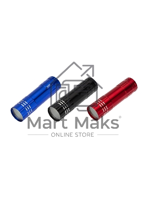 Фонарь универсальный повседневный СОВ 1.5 Вт, заливающий свет, алюминий, 3 х ААА