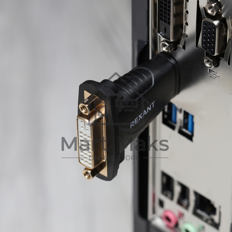 Переходник штекер HDMI - гнездо DVI-I Rexant