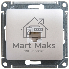 Механизм розетки комп. 1-м Glossa RJ45 CAT.5E перламутр SchE GSL000681K