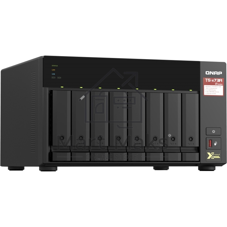 Сетевое хранилище без дисков SMB QNAP TS-873A-8G NAS, 8 trays 3,5