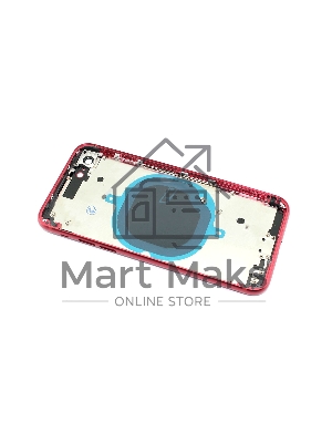 Задняя крышка (корпус) в сборе с рамкой для Apple iPhone 8 красная