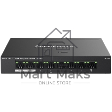 Коммутатор настольный Mercusys MS108GP с 8 гигабитными портами (7 портов PoE+)