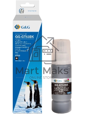 Чернила G&G GG-GT53BK черный100мл для HP Ink Tank 110/115/116/118/310/315/316/318/319/5