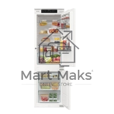 Встраиваемый холодильник Gorenje NRKI517141 белый двухкамерный 175/68 л морозилка снизу, No Frost