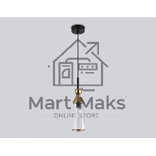 Светильник Ambrella light LH55251 BK/BS/CL черный/латунь/прозрачный E14 max 40W D65*1500