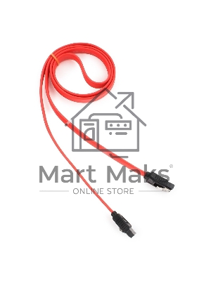 Кабель интерфейсный SATAIII Cablexpert CC-SATAM-DATA-0.8M, 80см, 7pin/7pin, защелка, пакет