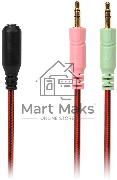 Игровые стереонаушники с микрофоном SVEN AP-G988MV, черный-красный Игровые стереонаушники с микрофоном SVEN AP-G988MV, черный-красный