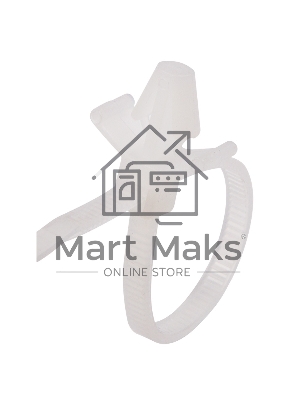 Хомут-стяжкa нейлоновая с крепежным пистоном Rexant 190x4,8 мм, ø3,2 мм, белая, упаковка 100 шт.