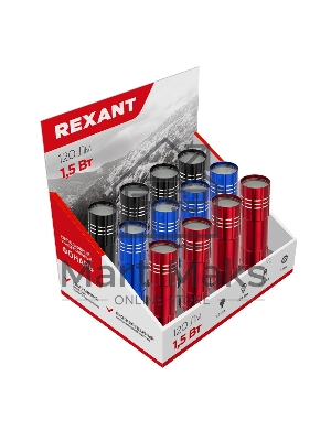 Фонарь универсальный повседневный СОВ 1.5 Вт, заливающий свет, алюминий, 3 х ААА