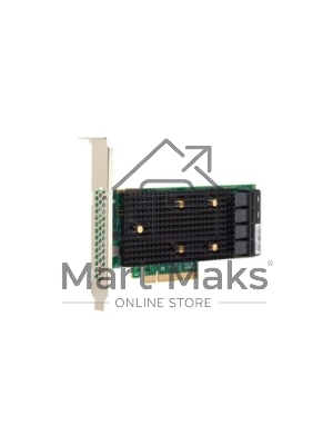 Адаптер HBA SAS 9400-16i SGL (05-50008-00), PCIe 3.1 x8 LP, Tri-Mode SAS/SATA/NVMe 12G HBA, 16port(2*int SFF8643), 3416 IOC