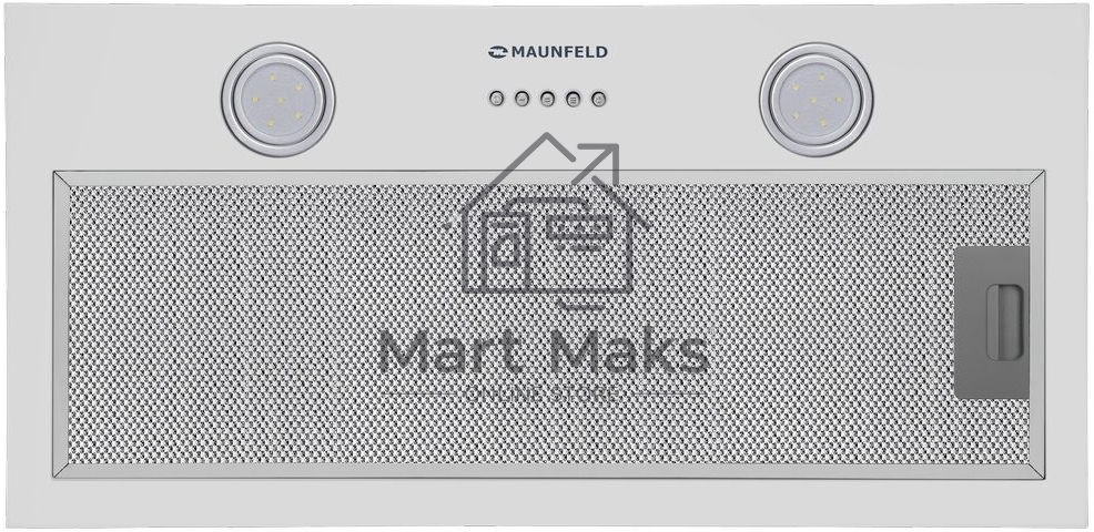 Вытяжка встраиваемая Maunfeld THAMES 601M белый, 60 см, 520 куб. м/ч, 45 дБ
