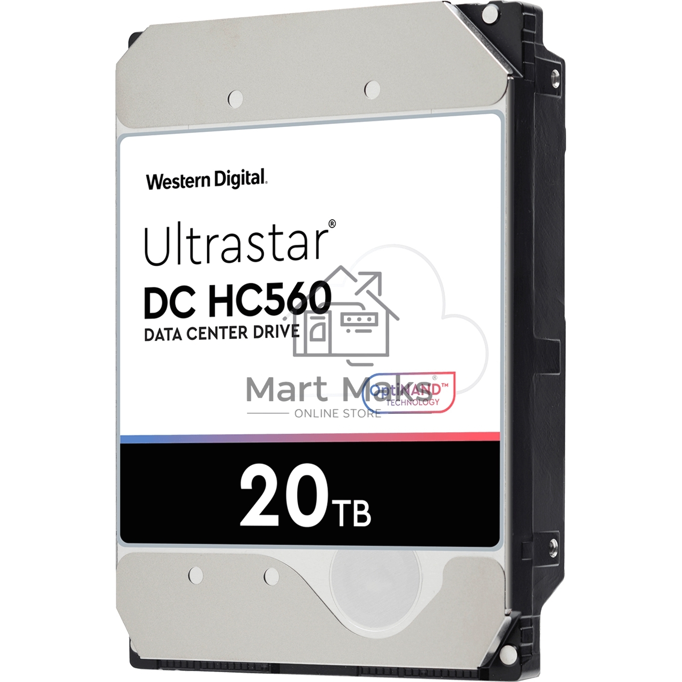 Жесткий диск Western Digital HDD SATA 20Tb Ultrastar DC HC560 0F38785 7200 6Gb/s 512Mb 1 year ocs (analog WUH722020ALE6L4)