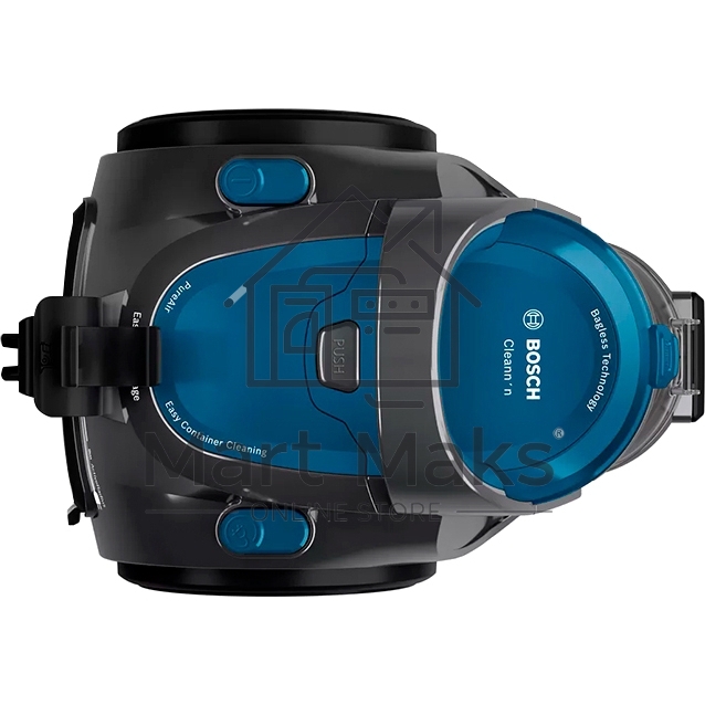 Пылесос Bosch BGS05A220 Global синий/серый, 700/800 Вт, уборка сухая, пылесборник контейнер 1.5 л