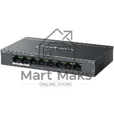 Коммутатор настольный Mercusys MS108GP с 8 гигабитными портами (7 портов PoE+)