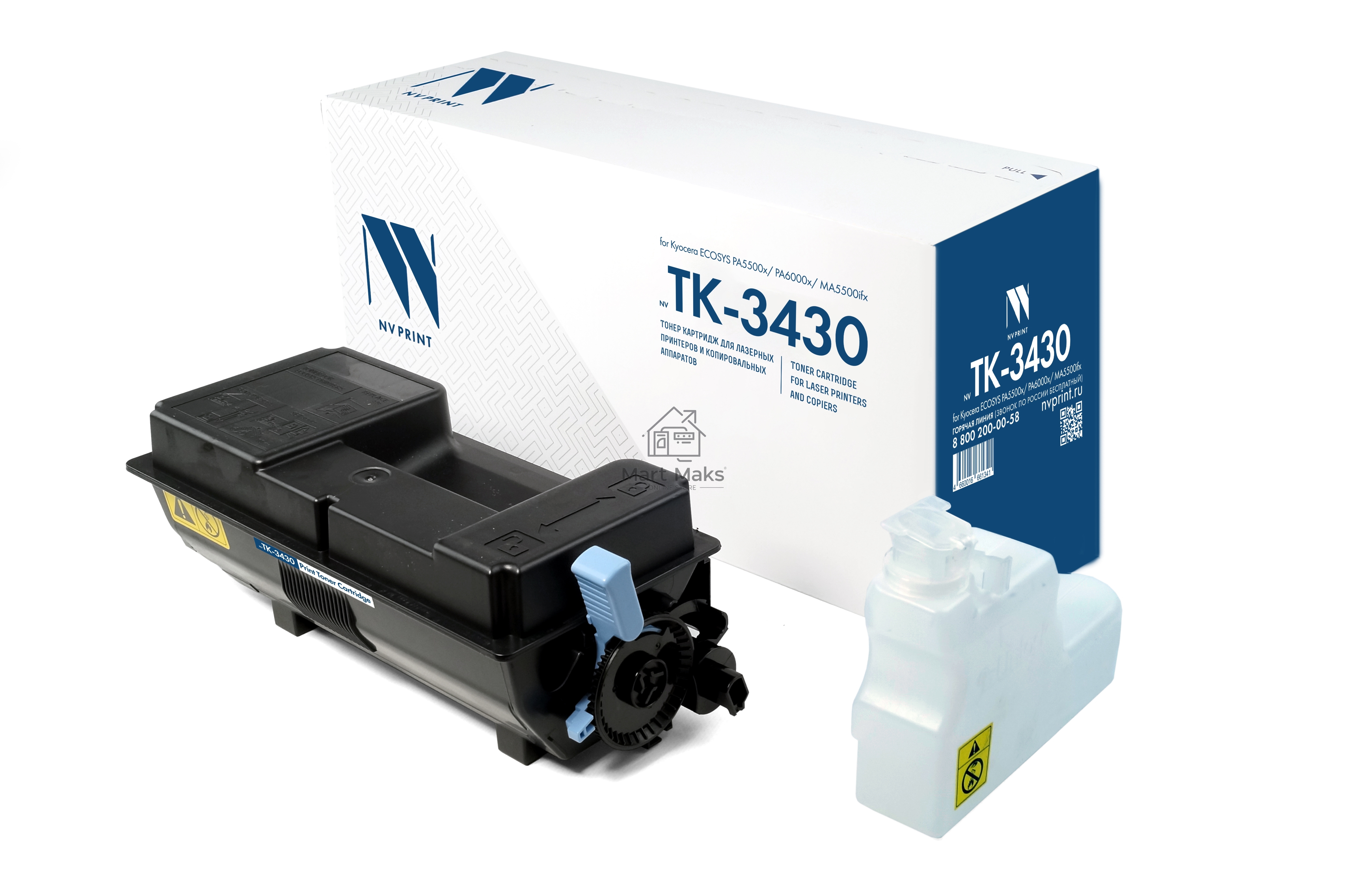 Картридж NVP совместимый NV-TK-3430 для Kyocera ECOSYS PA5500x/PA6000x/MA5500ifx (25000k)
