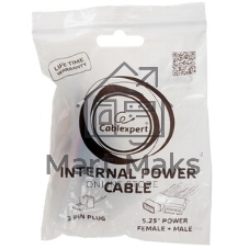 Кабель питания Cablexpert CC-PSU-5, для вентилятора 12V, molex -> molex + 2pin, 15 см