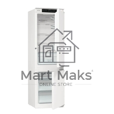 Встраиваемый холодильник Gorenje NRKI517141 белый двухкамерный 175/68 л морозилка снизу, No Frost