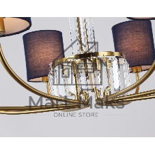 Люстра Ambrella light LH71273/8 BS/DB латунь/темно синий E14/8 max 40W D820*840