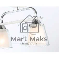 Светильник Ambrella light TR303229/2 WH/CH/CL/FR белый/хром/прозрачный/белый матовый E27*2 max 60W 340*120*250