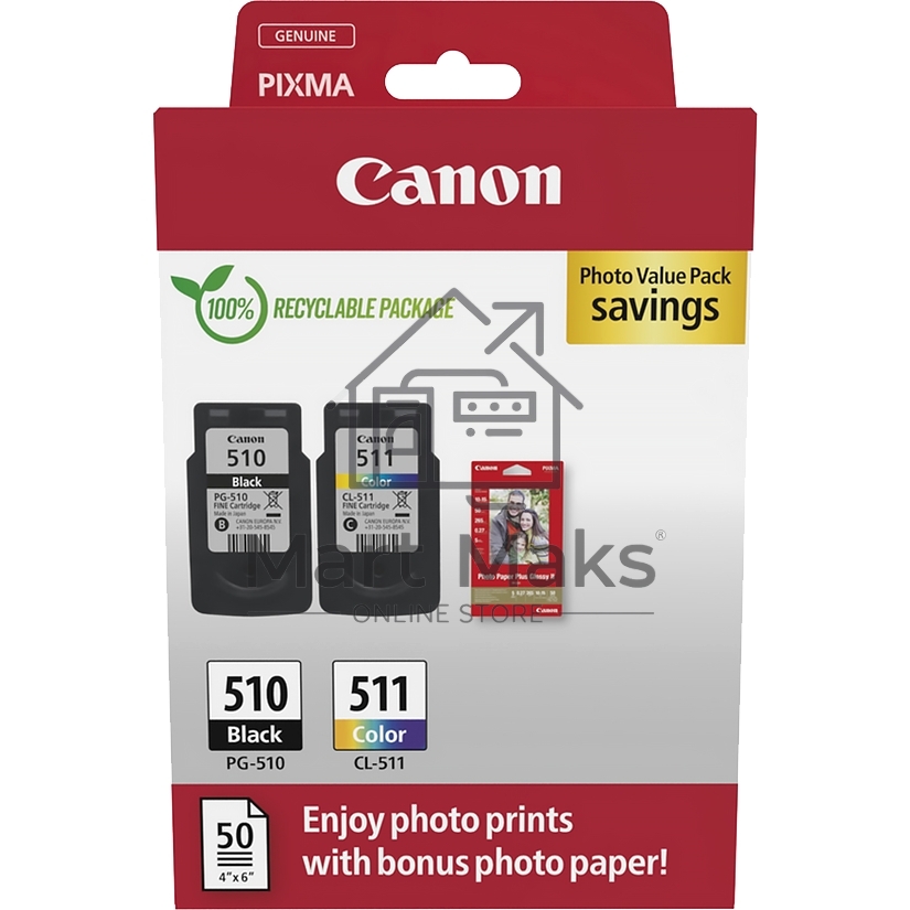 Набор картриджей IJ CARTRIDGE PG-510/CL-511 MULTIPACK