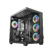 Корпус ПК без блока питания Case Ocypus Gamma C74 BK ARGB, Midi-Tower, TG, 4x120mm ARGB, 2xUSB-A 3.0 + 1xUSB-C 3.1, ATX, mATX, mITX Black
