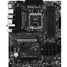 Материнская плата MSI PRO B850-S EVO WIFI, AM5, AMD B850, 4xDDR5 (до 256 ГБ), 4xSATA, 3xM.2 (1xPCIe 5.0, 2xPCIe 4.0), 1xPCIe 5.0 x16, 1xPCIe 4.0 x16, 1xHDMI, 1xDP, 1x5Gb LAN, Wi-Fi 7, Bluetooth 5.4, 1xUSB-C 10Gbps, 2xUSB-A 10Gbps, 2xUSB-A 5Gbps, 4xUSB-A 2.0, 3x3.5 мм, 7.1, чёрный, ATX